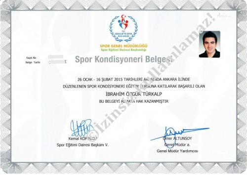 Sports Conditioning Specialist Certification (Spor Kondisyonerliği Sertifikası)